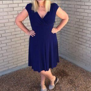 NWT Ralph Lauren Wrap Front Dress - Women's 16